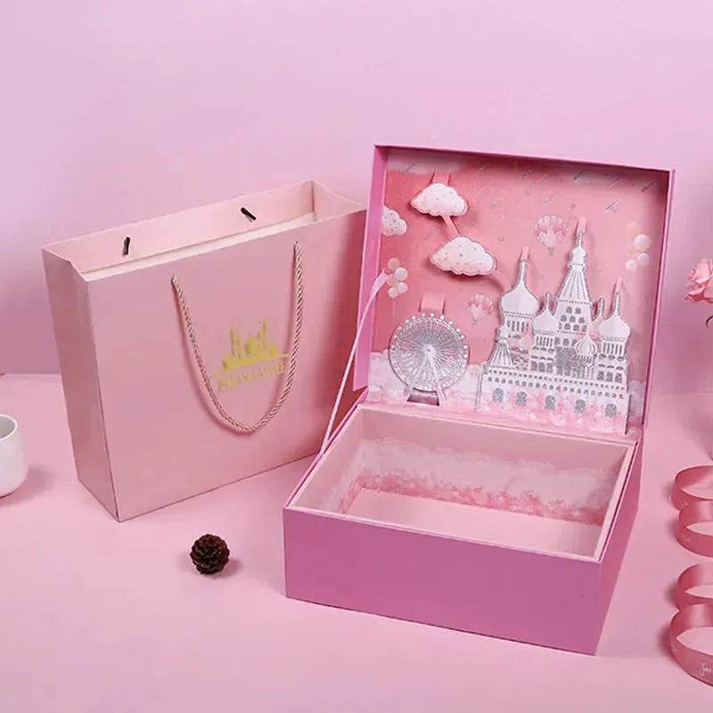 Hand Gift Packaging Box Birthday Gift Bag Box Customization - EX-STOCK Canada