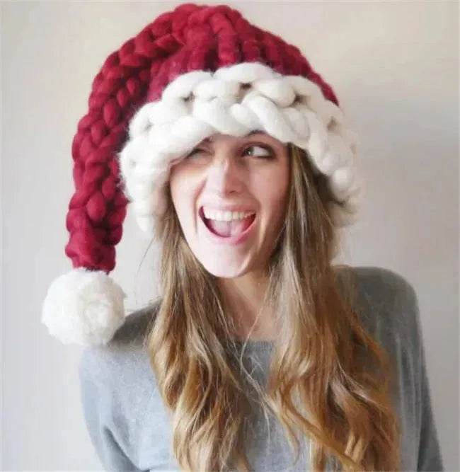 Christmas Plush Hat With Pompom Cute Winter Hat For Women Men Child - EX-STOCK Canada