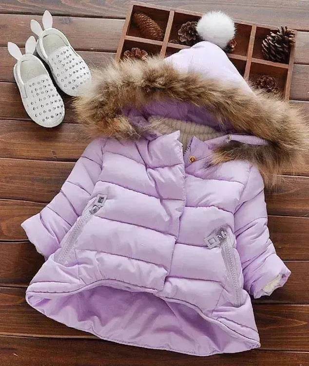 New born Baby Hooded Winter Jacket toddler winter coat Baby parka coat 5t winter Faux fur jacket - EX-STOCK Canada