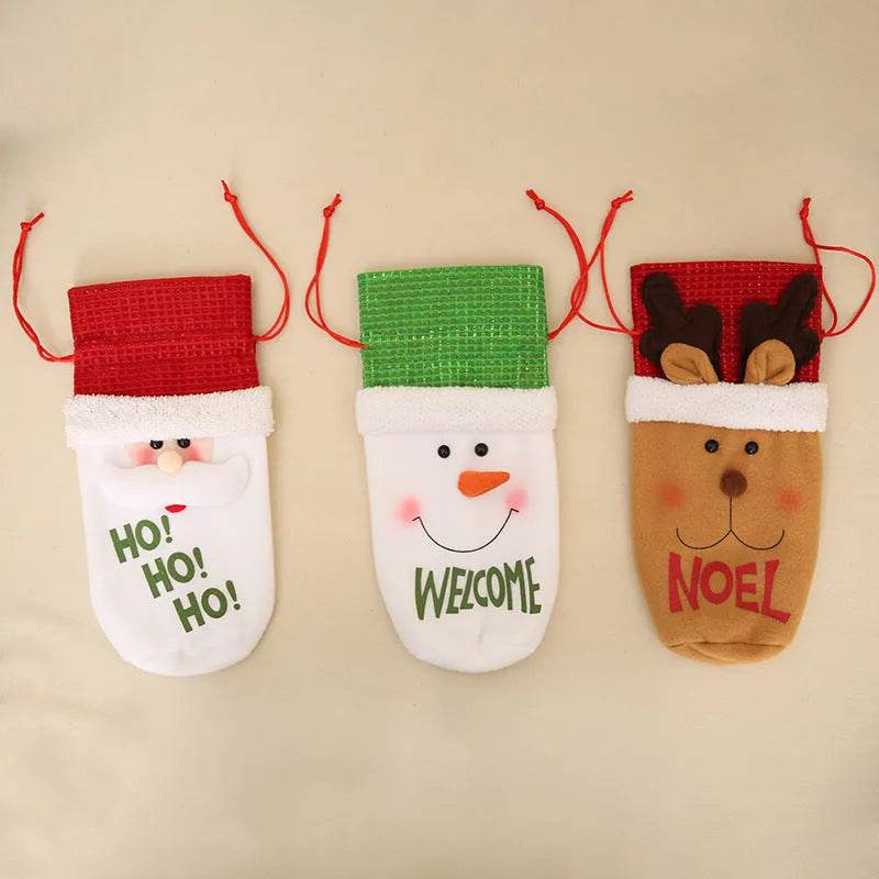 Christmas Decorations Christmas Wine Bottle Socks - EX-STOCK Canada