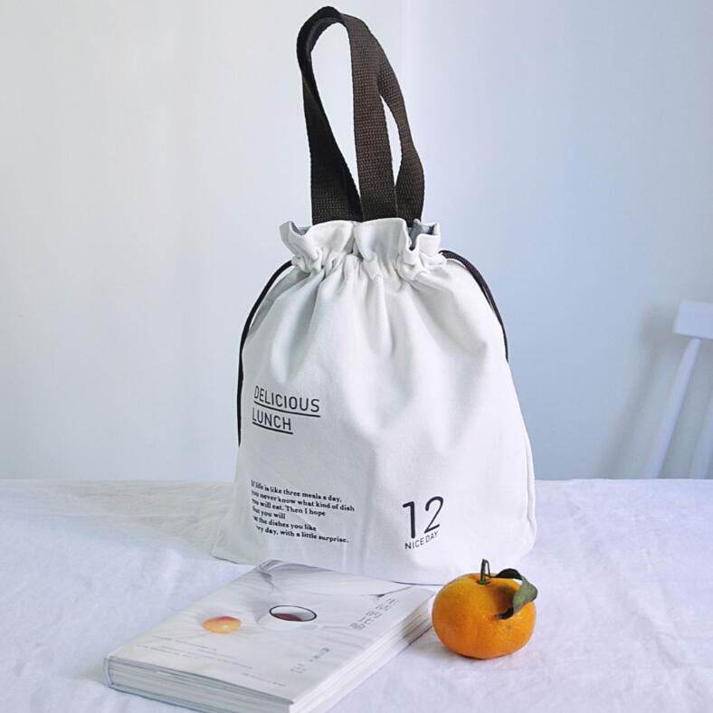 Women Drawstring Tote Lunch Bag - EX-STOCK Canada
