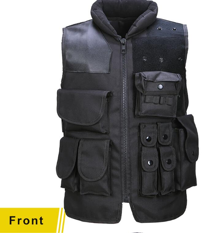 Chaleco táctico negro para hombre, chaleco militar de cazaEX-STOCK Canada