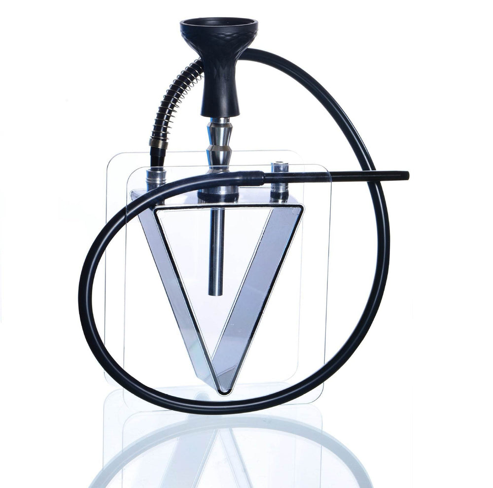 Acrylic triangle pot hookah set - EX-STOCK CANADA