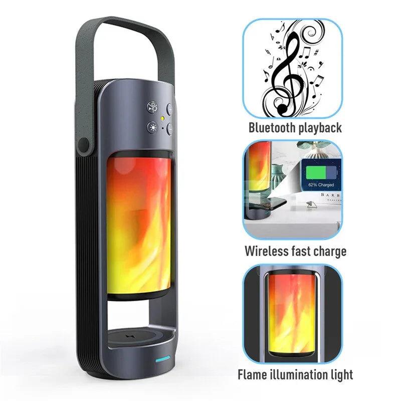 Altoparlante Bluetooth Flame Light Creativo e MultifunzioneEX-STOCK Canada