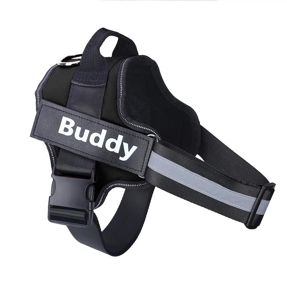 Personalized Dog Harness NO PULL Reflective Breathable Adjustable Pet Harness Vest For Small Large Dog Custom Patch Pet Supplies EX-STOCK Canada