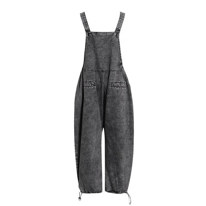 Personality Street Tooling Style Overall Baggy Jeans Pant Women - EX-STOCK Canada