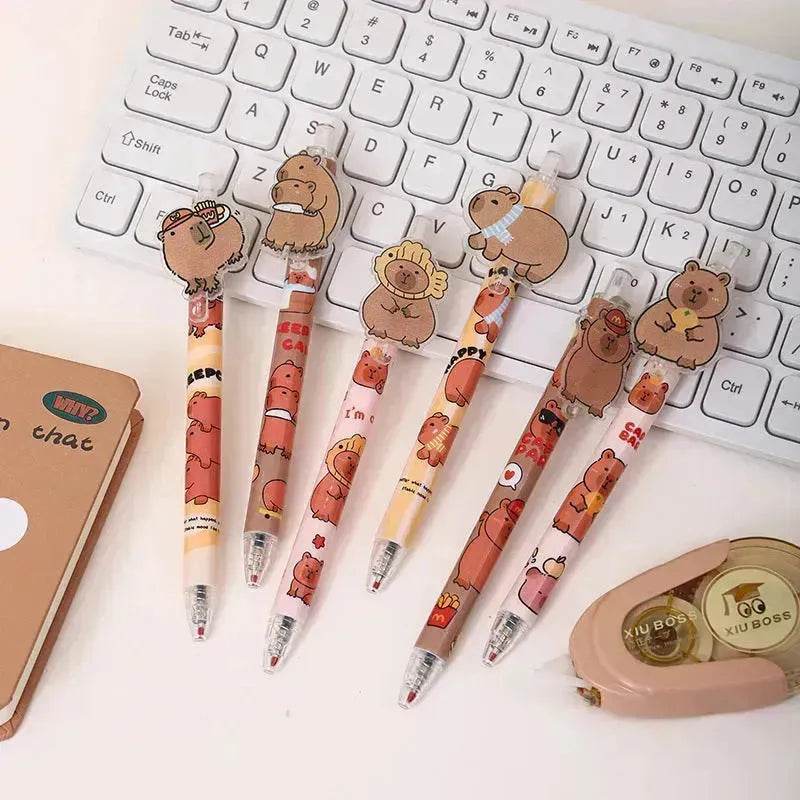 48 Pcs Cartoon Bear Acrylic Paster Pressing Pen School Supplies Gel Pen - EX-STOCK Canada