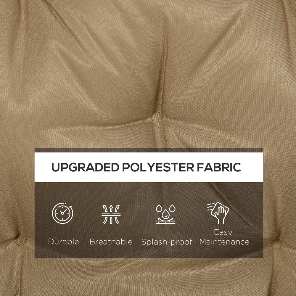 59" x 38" getuftetes Bankkissen für Gartenmöbel, Ersatz für 3-Sitzer Schaukelstuhl, Terrassen-Sofa/Couch, KhakiEX-STOCK Canada