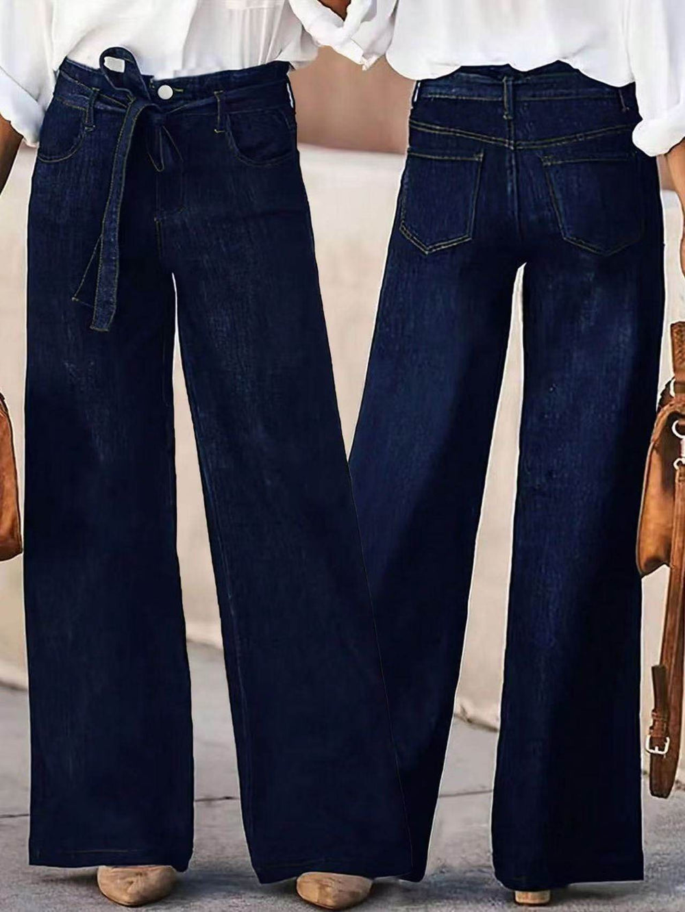 American Hot Girl Retro Wide Leg Jeans EX-STOCK Canada