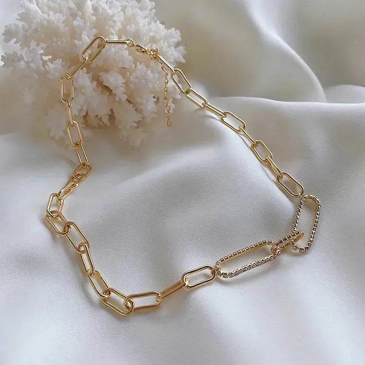 Cold Wind Zircon Gold Chain Necklace for women - EX-STOCK Canada
