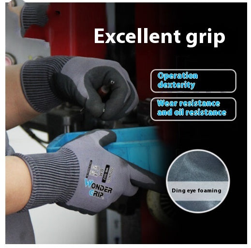 Handschuhe Nitril Intumeszierende Beschichtung Universal Atmungsaktiv, Rutschfest, Verschleißfest WG-502 Polyester Materialhandhabung