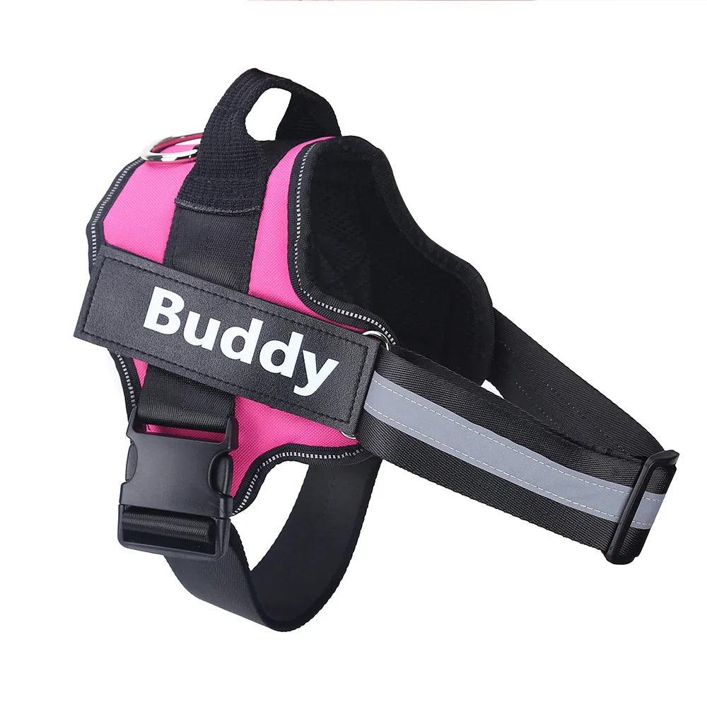 Personalized Dog Harness NO PULL Reflective Breathable Adjustable Pet Harness Vest For Small Large Dog Custom Patch Pet Supplies EX-STOCK Canada