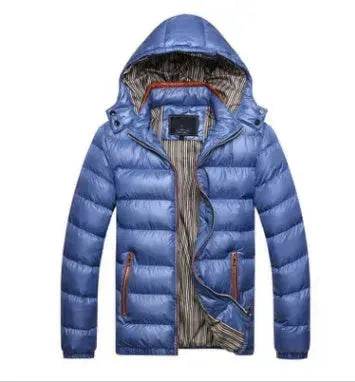 Winter leather Puffer coat for men Hooded padded Winter jacket for men - EX-STOCK Canada