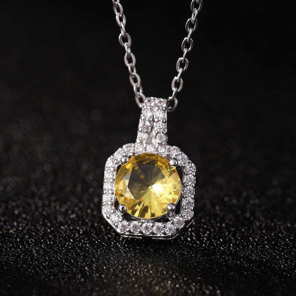 Collier Pendentif Bouteille de Parfum Femme Plein Diamant - EX-STOCK Canada