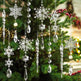 10pcs Christmas Tree Hanging Pendants Acrylic Ice Strip Snow Ceiling Xmas Ornaments New Year Christmas Decoration Home Decor - EX-STOCK Canada