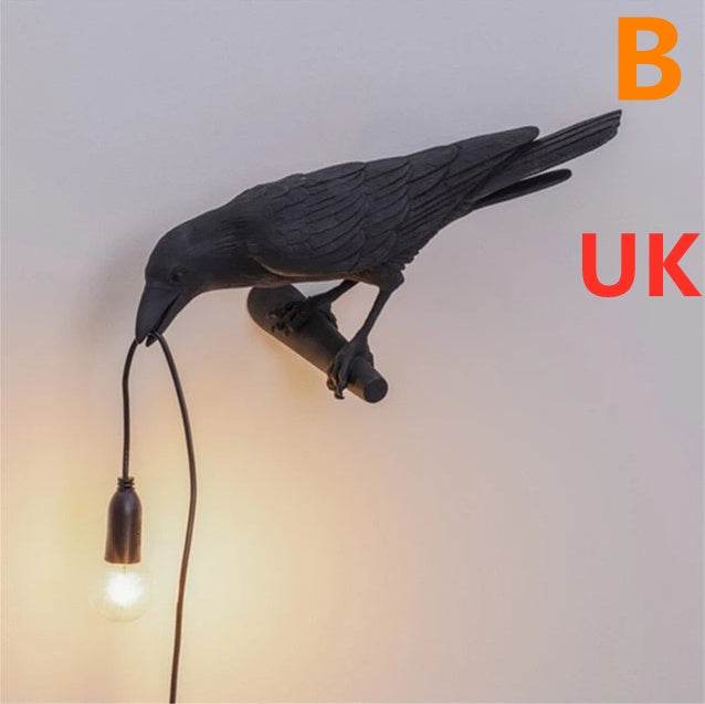 Creative Auspicious Bird Resin Wall Lamp Decoration - EX-STOCK Canada
