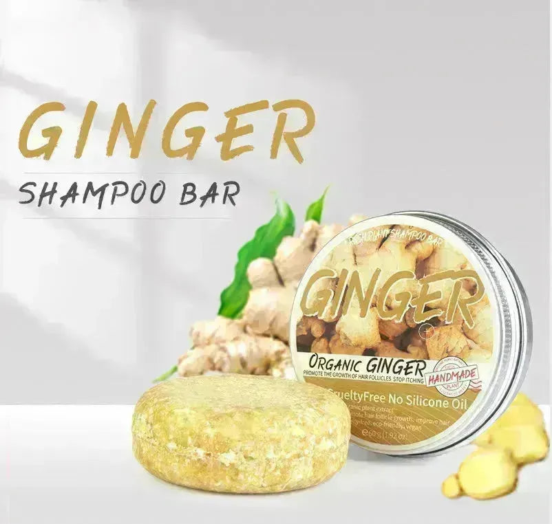 Ginger Plant Shampooing Bar Savon Anti-Dandruff rafraîchissant