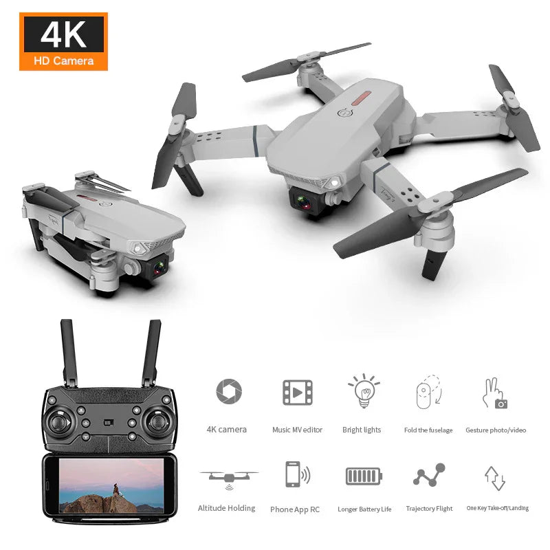 Drone Aereo 4K con Doppia FotocameraEX-STOCK Canada