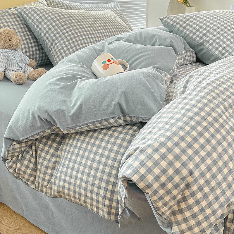 Pure Cotton Class A Four-piece Quilt Cover Household Pure Cotton Bed Sheet Duvet Cover EX-STOCK Canada