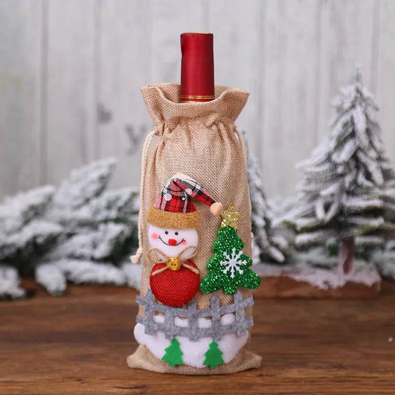 Christmas Decorations Christmas Wine Bottle Socks - EX-STOCK Canada