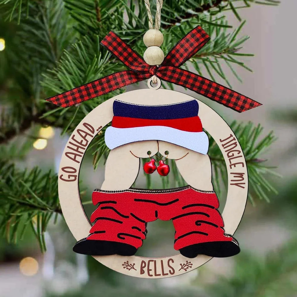 Christmas Gift Pendant Bell Wooden Hanging Decoration Pendant EX-STOCK Canada