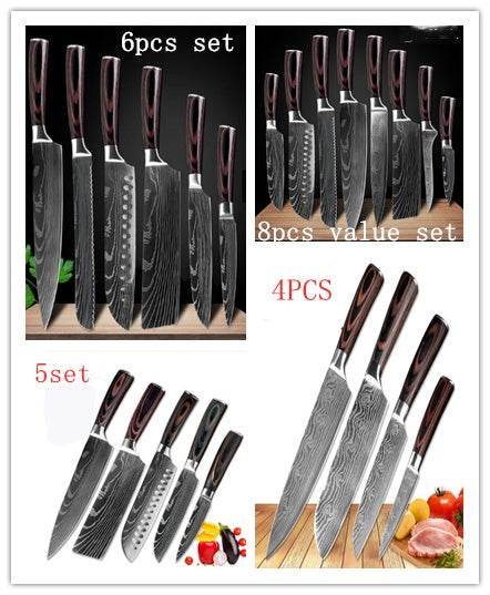 Carpenter's Special Set 6-piece Set 8-piece Set Knife Chef Knife Kitchen Knife Cooking - EX-STOCK Canada