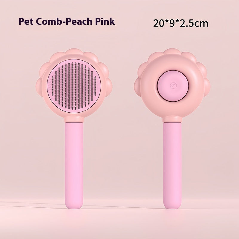 2 In 1 Self Cleaning Dog Brush Comb With Spray Pets Grooming Hair Remover Combs Brush Floating Hair Pet Grooming Brush Pet Products EX-STOCK Canada