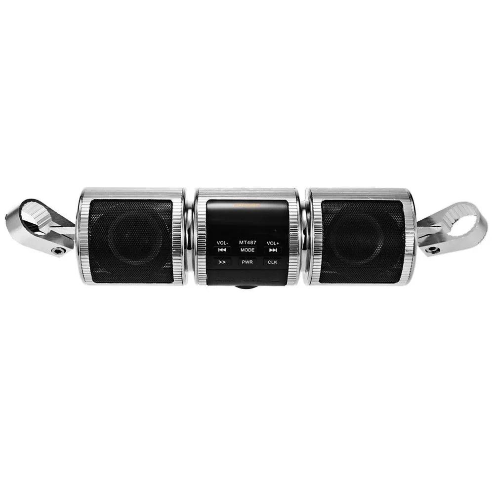 Haut-parleurs de lecteur de musique MP3 pour moto Haut-parleur stéréo Bluetooth pour moto Radio FM Waterproof Support réglable Lecteur audioEX-STOCK Canada