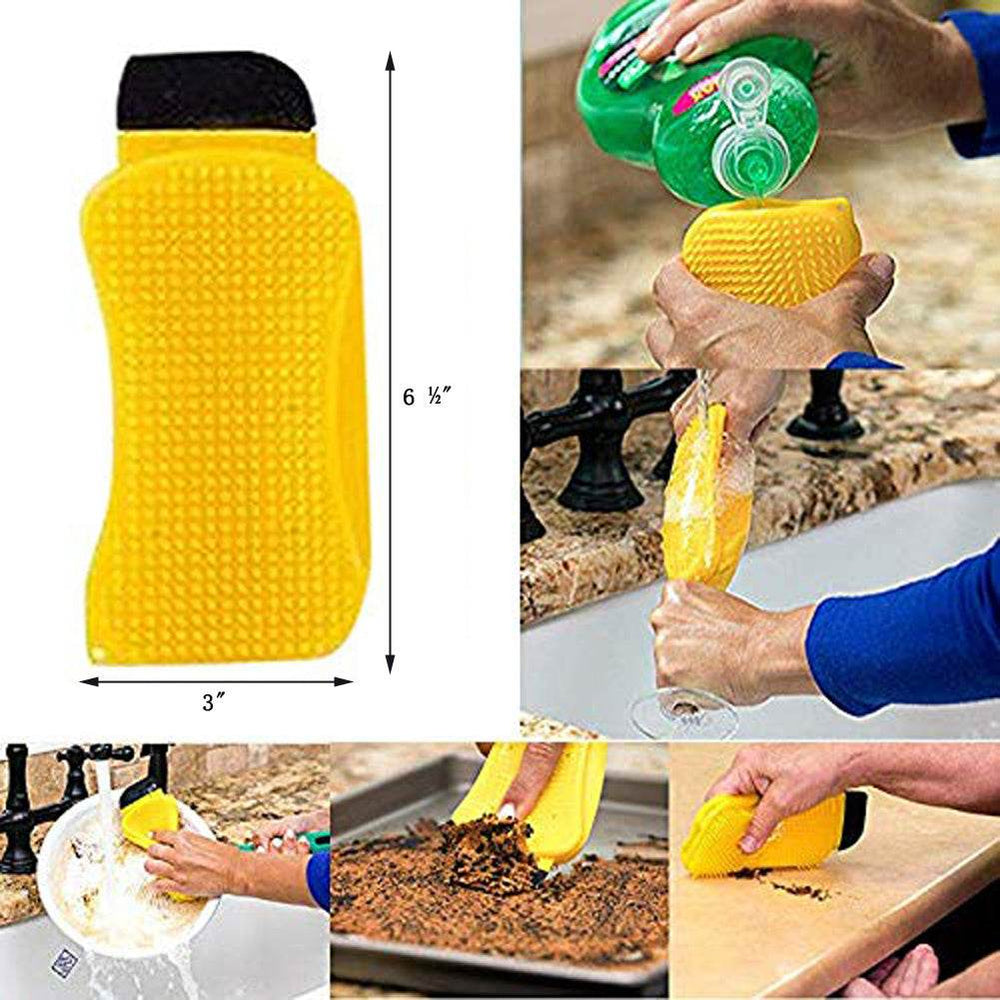 3-in-1 Sponge Hero Kitchen Scrub, Scrapes and Squeegees - EX-STOCK Canada