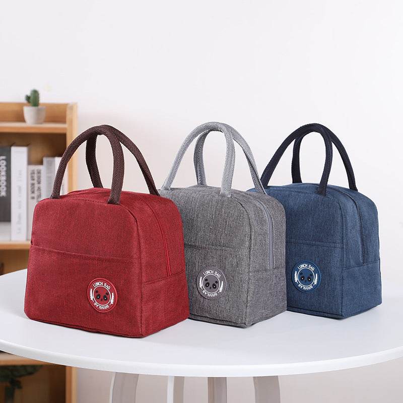 Oxford Cloth Lunch Box Bag with Aluminum Foil Insulation Layer - EX-STOCK Canada