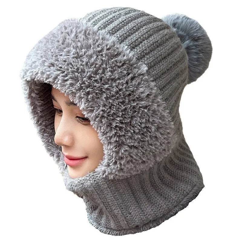 Multifunctional One-piece Hat Neck Protection Bandana Warm Fleece Winter Balaclava - EX-STOCK Canada