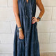 Women's Sleeveless Denim Fashion Retro High Waist Layered Dress - EX-STOCK Canada