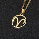 12 Constellation Necklace Accessories Stainless Steel Necklace - EX-STOCK Canada