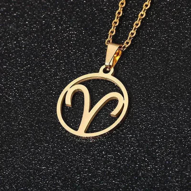 12 Constellation Necklace Accessories Stainless Steel Necklace - EX-STOCK Canada
