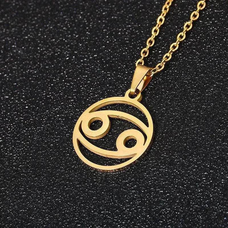 12 Constellation Necklace Accessories Stainless Steel Necklace - EX-STOCK Canada