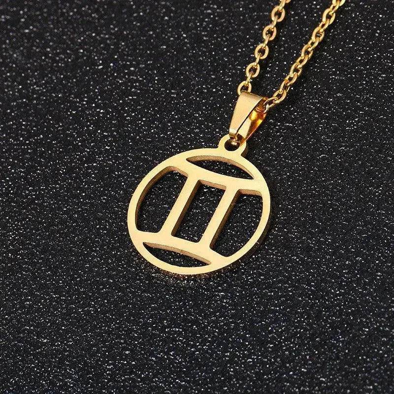 12 Constellation Necklace Accessories Stainless Steel Necklace - EX-STOCK Canada