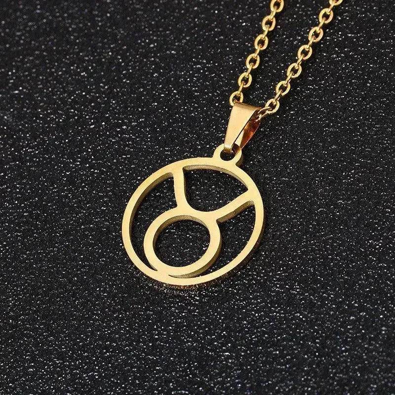 12 Constellation Necklace Accessories Stainless Steel Necklace - EX-STOCK Canada