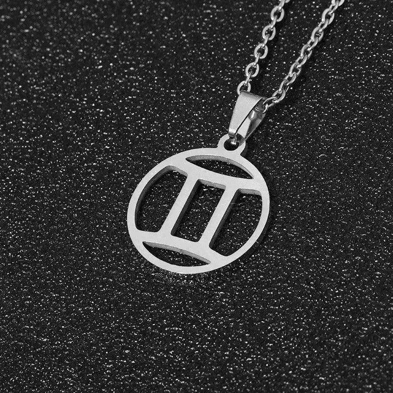 12 Constellation Necklace Accessories Stainless Steel Necklace - EX-STOCK Canada