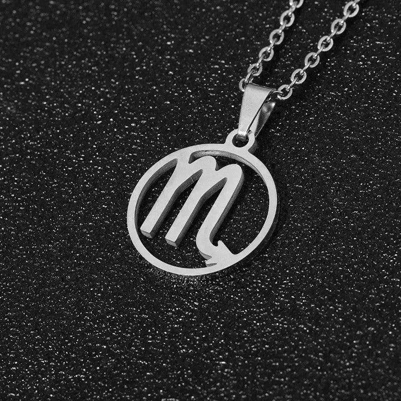 12 Constellation Necklace Accessories Stainless Steel Necklace - EX-STOCK Canada