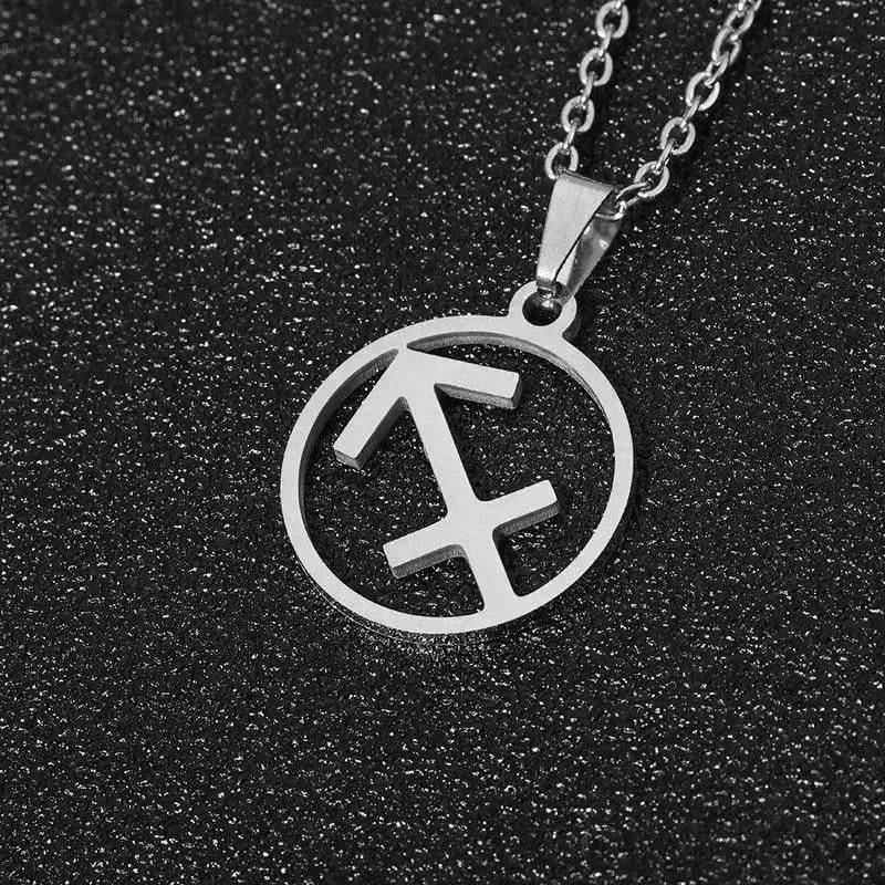 12 Constellation Necklace Accessories Stainless Steel Necklace - EX-STOCK Canada