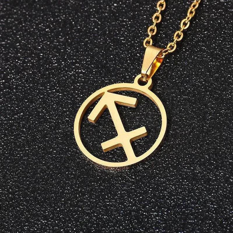 12 Constellation Necklace Accessories Stainless Steel Necklace - EX-STOCK Canada