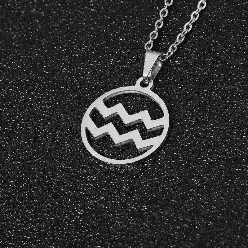 12 Constellation Necklace Accessories Stainless Steel Necklace - EX-STOCK Canada