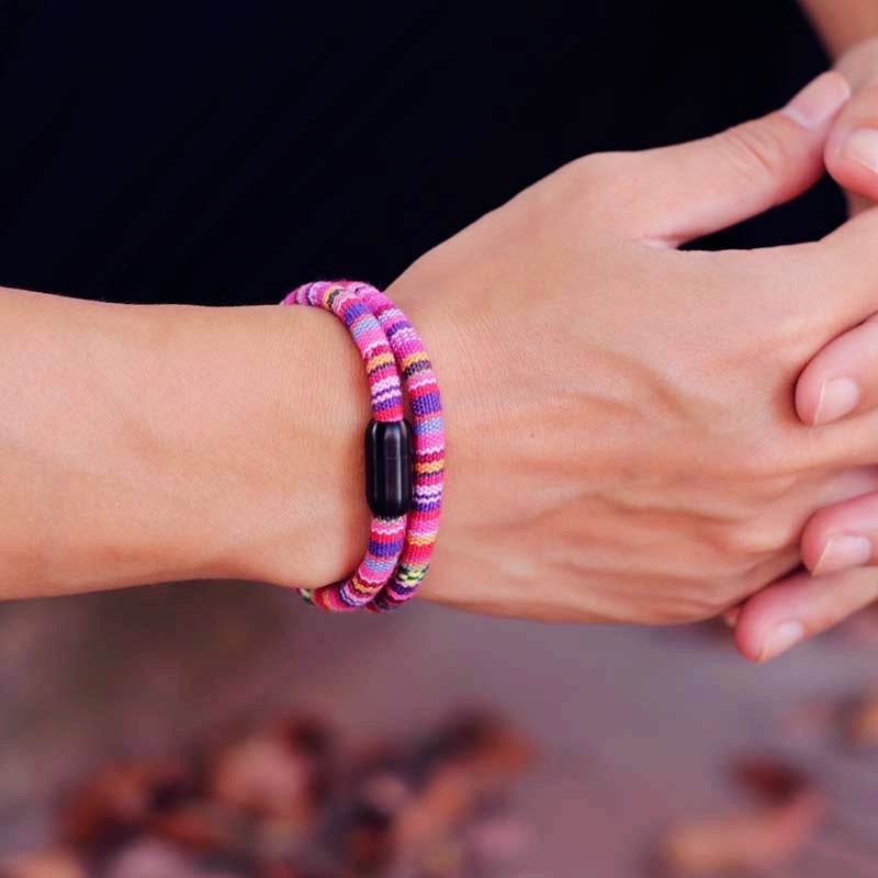 Bohemian Mens Stainless Steel Magnet Accessories Charm Bracelet - EX-STOCK Canada