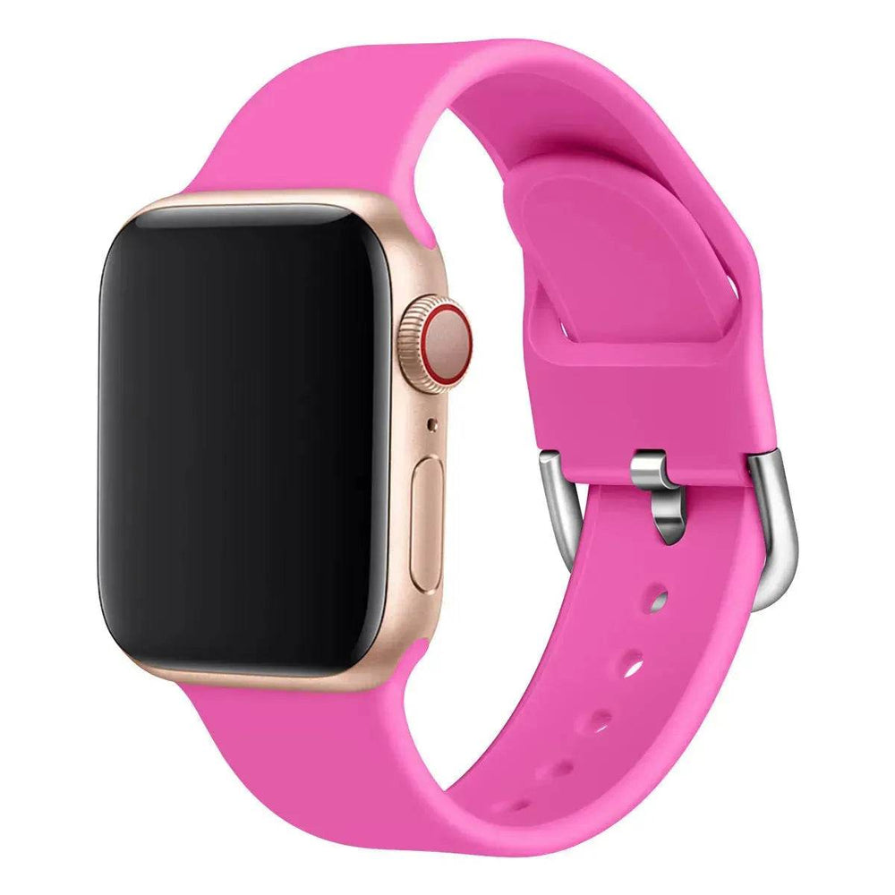 Watch strap solid color silicone watch buckle strap - EX-STOCK Canada