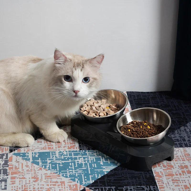 Pet Stainless Steel Bowl Pet Double Night EX-STOCK Canada