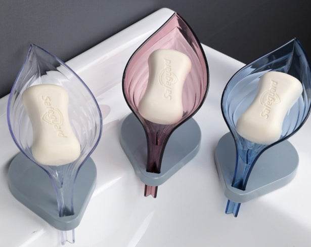 Soap Holder Sink Sponge Drain Box Creative Suction Cup Soap Dish - EX-STOCK Canada