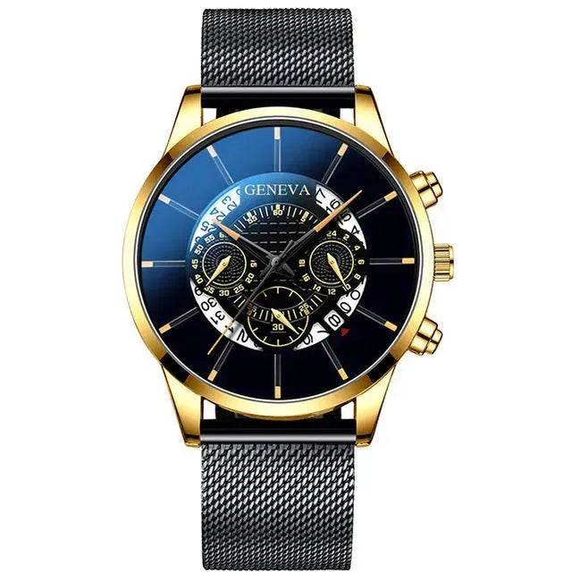Alloy mesh calendar watch - EX-STOCK Canada
