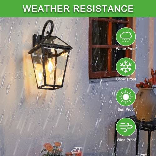 Modern Outdoor Waterproof Wall Lights fixture Support Many Types Of Bulb-2 Packs - EX-STOCK Canada