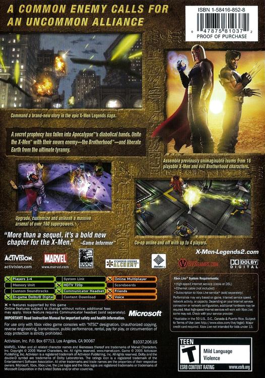 X-Men Legenden II: Aufstieg des Apokalypse