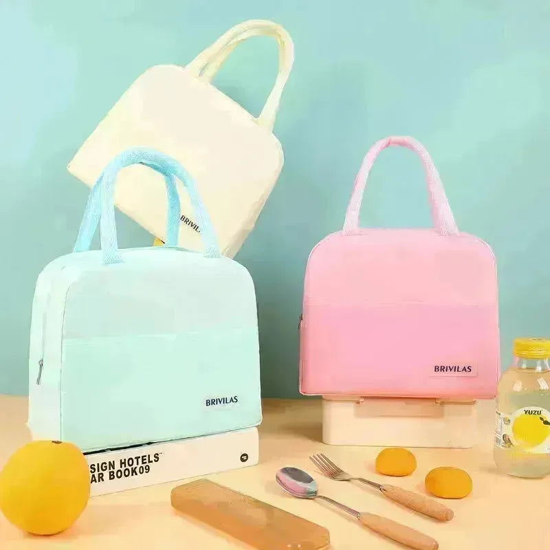 Bag del pranzo twill Office Office Portable Insulation Bag